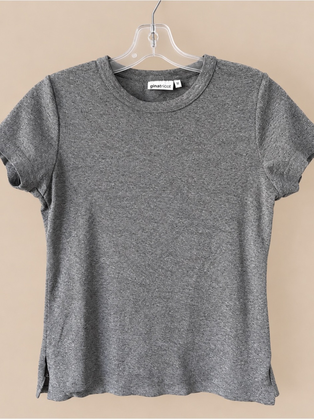 90s Vintage Grey Basic Tee m